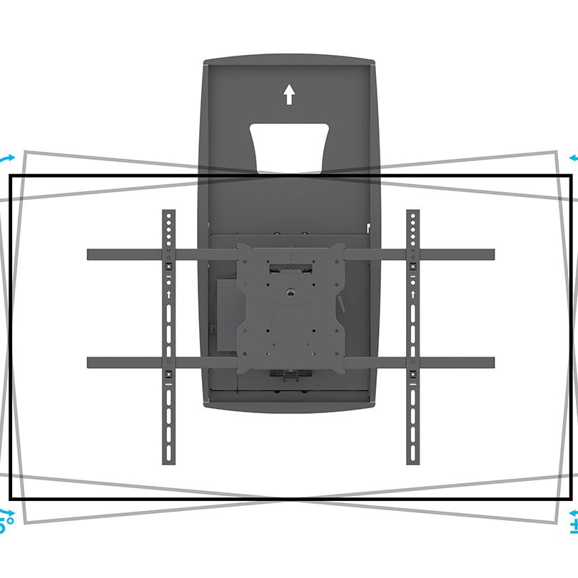Multibrackets M Motorized Recessed Pull Down Full Motion Flexarm 42"-86"