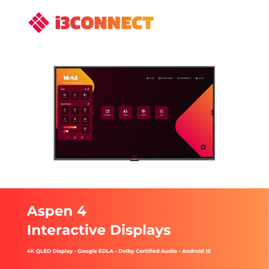 i3CONNECT Aspen 4 Interactive Displays