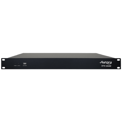 Aurora DTX-1616D 16x16 Dante DSP with 16x16 analog in and out