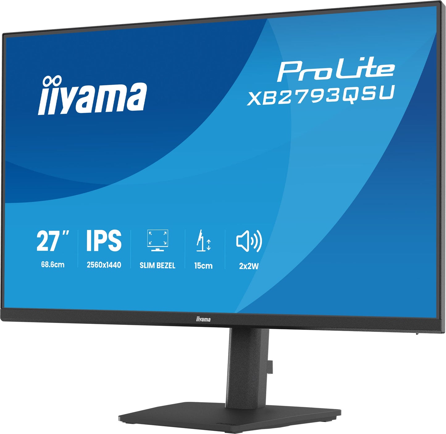 iiyama ProLite XB2793QSU-B1 computer monitor 68.6 cm (27") 2560 x 1440 pixels Quad HD LED Black