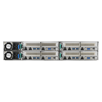 ASUS RS720Q-E11-RS8U Intel C741 LGA 4677 (Socket E) Rack (2U) Black, Silver