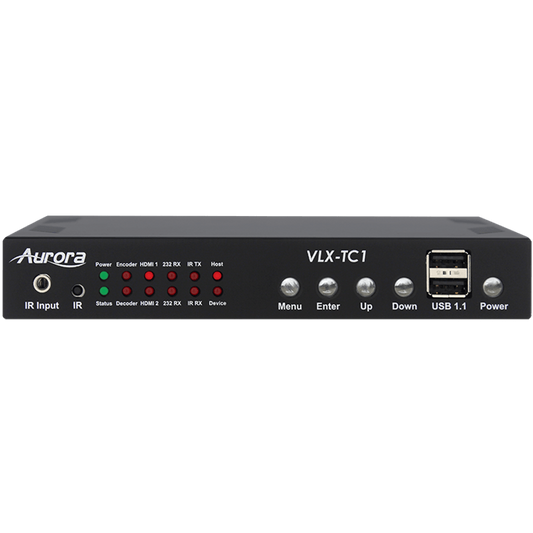 Aurora VLX-TC1-CF 4K 1Gbps AV-over-IP Transceiver Box