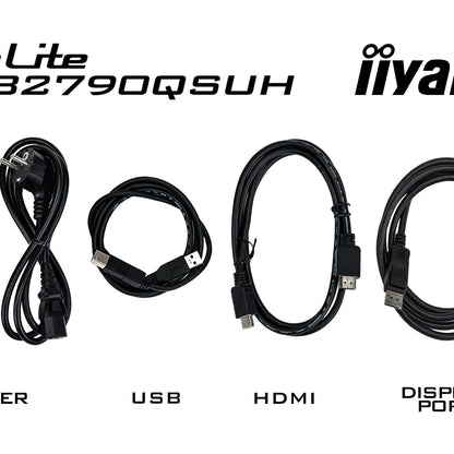 iiyama ProLite XUB2790QSUH-B1 computer monitor 68.6 cm (27") 2560 x 1440 pixels 4K Ultra HD LED Black