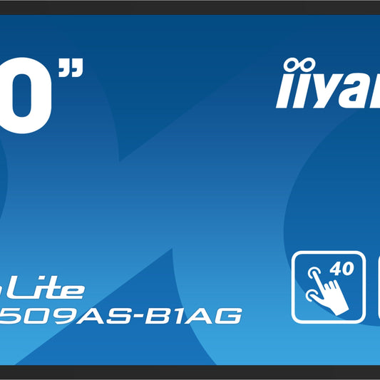 iiyama TF5039AS-B1AG Signage Display Digital signage flat panel 125.7 cm (49.5") LED 500 cd/m² 4K Ultra HD Black Touchscreen Built-in processor Android 24/7