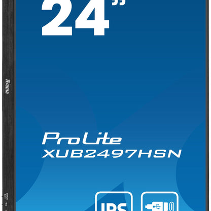 iiyama ProLite XUB2497HSN-B1 24" LED Full HD Display with USB-C & RJ45 (LAN) in Black