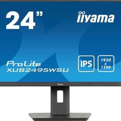 iiyama ProLite XUB2495WSU-B7 computer monitor 61 cm (24") 1920 x 1200 pixels 4K Ultra HD LED Black