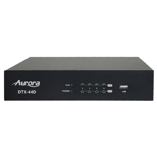 Aurora DTX-44D 4x4 Dante DSP with 4x4 analog in and out