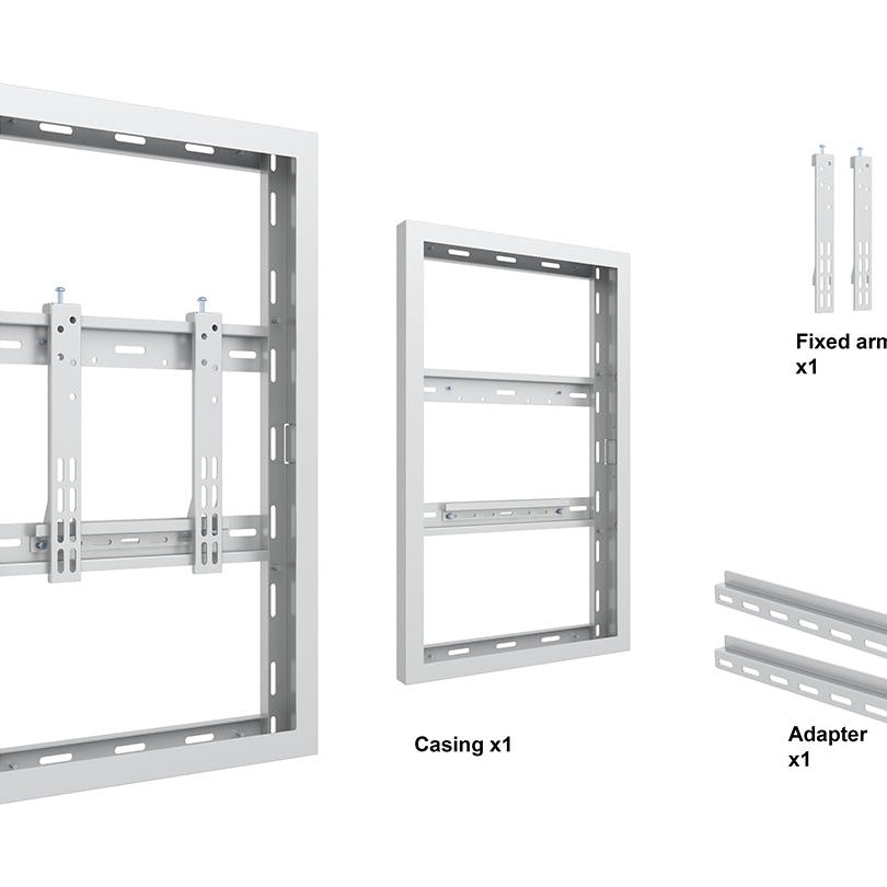 Multibrackets M Pro Series Enclosure 32" Wall Slim Small White
