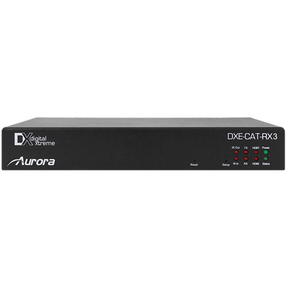 Aurora Multimedia DXE-CAT-RX3 HDBaseT Receiver w/Dual Relay & Audio