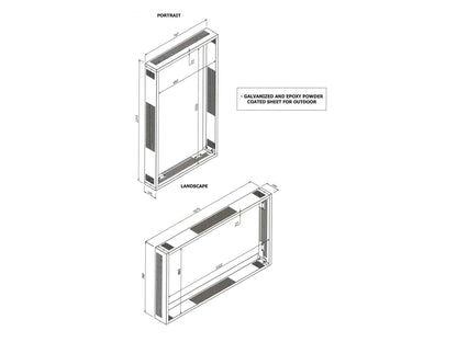 Multibrackets M Wallmount Pro 55XE4F-M with Frame