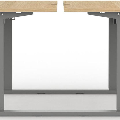 Formetiq B/H1B28S Alto 1 Back-To-Back Height Adjustable Desk with Scoop - (w) 1200 x (d) 800mm