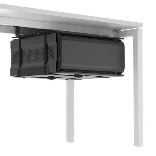 Metalicon CHF2504-BK T3 (Previously C6) Universal Adjustable Belt CPU Holder for Fixing Under Desk Top