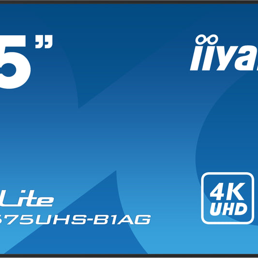 iiyama ProLite LH6575UHS-B1AG 65" IPS 4K UHD 24/7 Digital Signage Display with Android OS