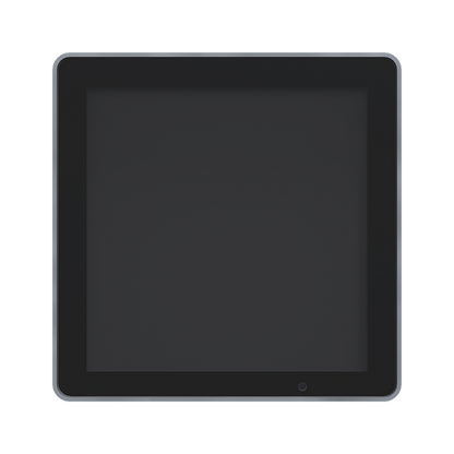Aurora Multimedia RXT-4WM-B 4" 1:1 Aspect Ratio in-Wall ReAX Touch Panel Control System Ports