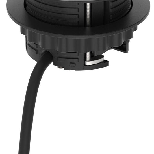 Metalicon S1-1P3C(1A/2C)1B1D Solo Plus In Desk Module, 1 Mains Power, 1 USB-A, 2 USB-C, 1 Ethernet Port, 1 Blank Insert