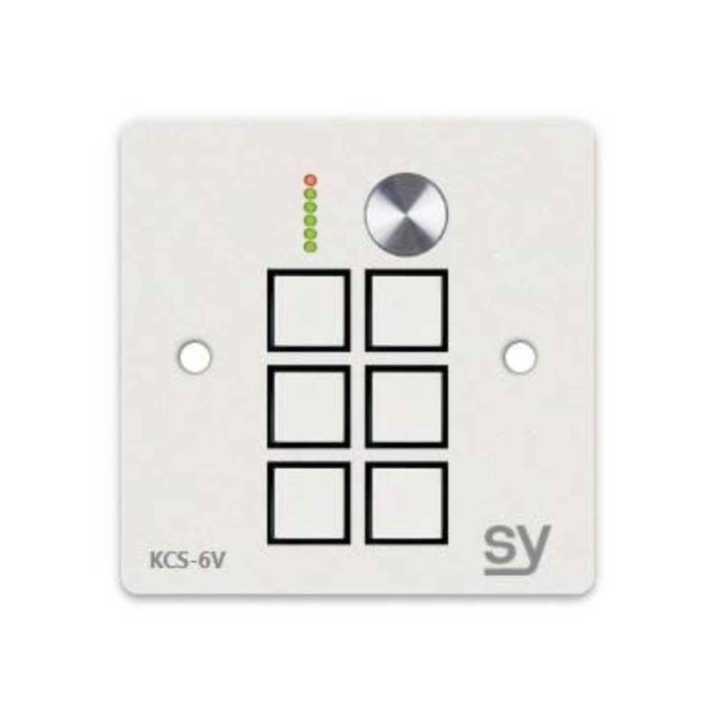 SY 6 button Keypad Controller with rotary volume control. In WHITE