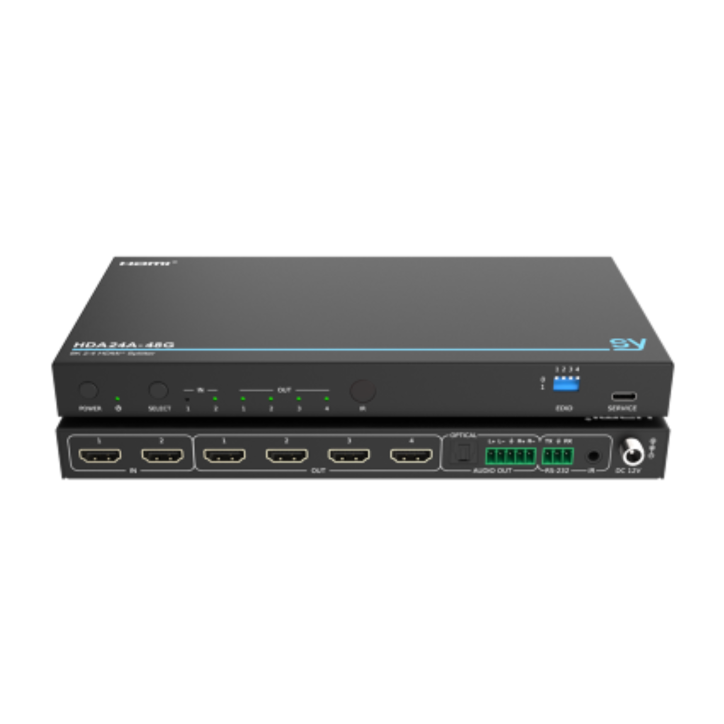 SY 2×4 HDMI 2.1 (48G) Switcher / Splitter