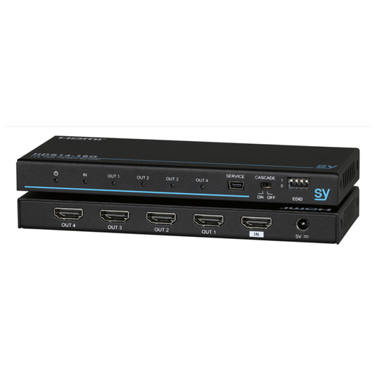 SY Slim 1:4 HDMI 2.0 18Gbps Splitter (Distribution Amplifier)