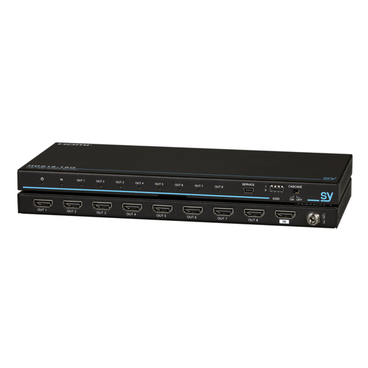 SY Slim 1:8 HDMI 2.0 18Gbps Splitter (Distribution Amplifier)