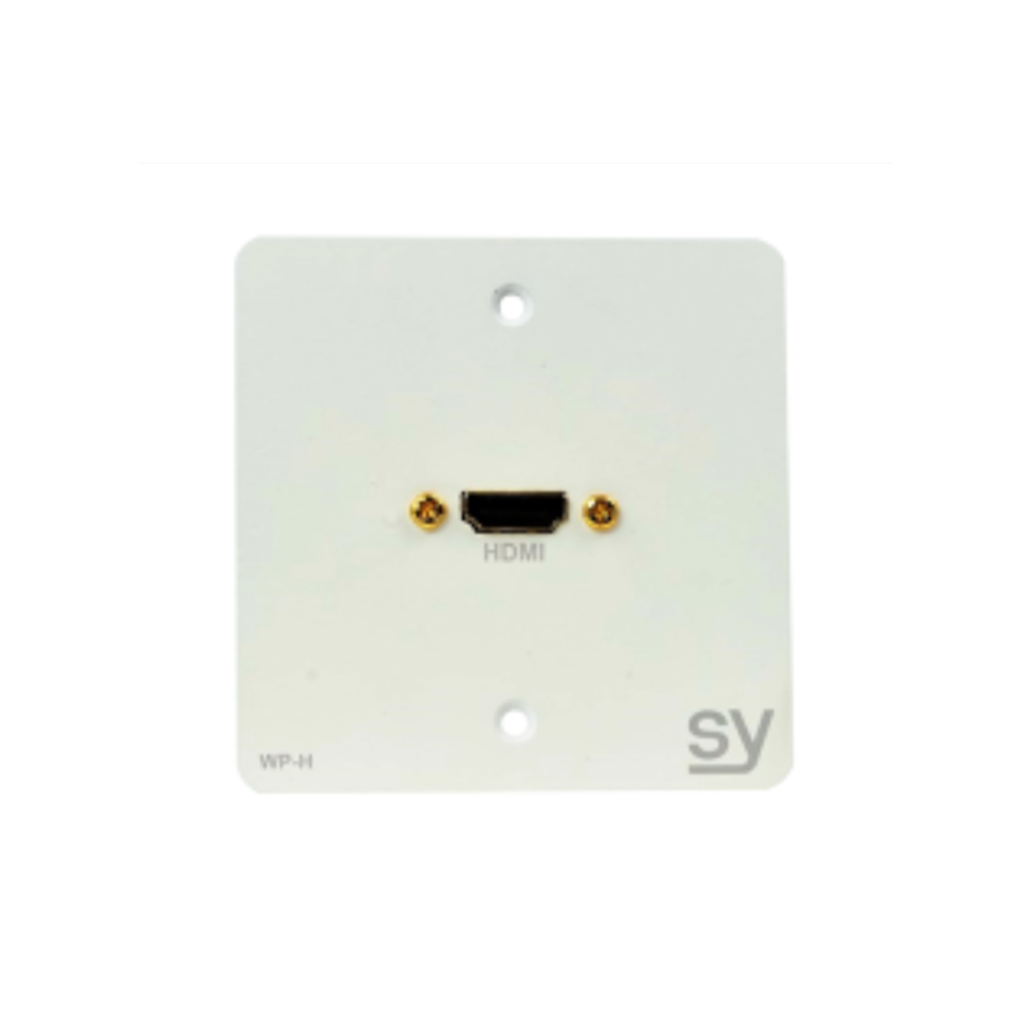 SY WP-H-EW – Euro HDMI Single Gang Wall Input Plate (EU White)