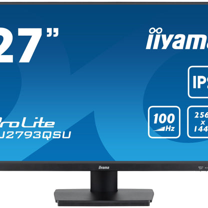 iiyama ProLite XU2793QSU-B6 27” WQHD IPS 100Hz Display with USB Hub