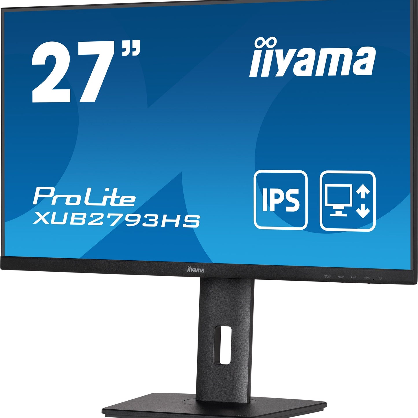 iiyama ProLite XUB2793HS-B6 27" Full HD IPS monitor with edge-to-edge design, for multi-monitor setups with height adjustable stand