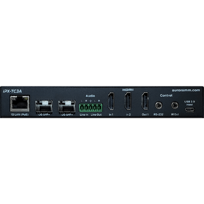 Aurora IPX-TC3A-DF-Pro 3rd Gen 4K 10Gbps AV-over-IP Transceiver Box