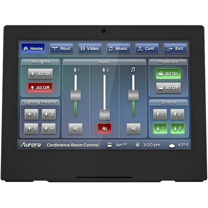 Aurora RXT-10D-B 10in desktop ReAX IP Touch Panel Control System Black