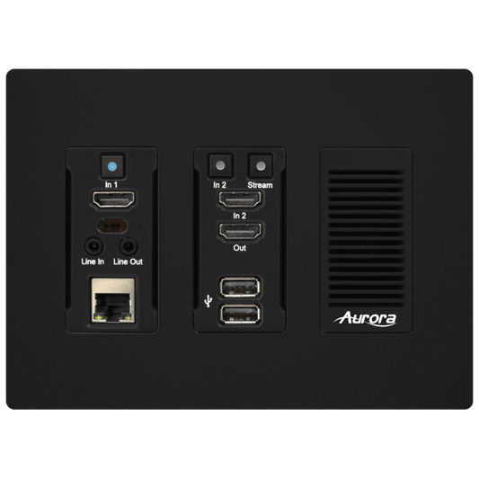 Aurora IPX-TC3A-WP3-C-Pro-B 3rd Gen 4K 10Gbps Transceiver Wall Plate