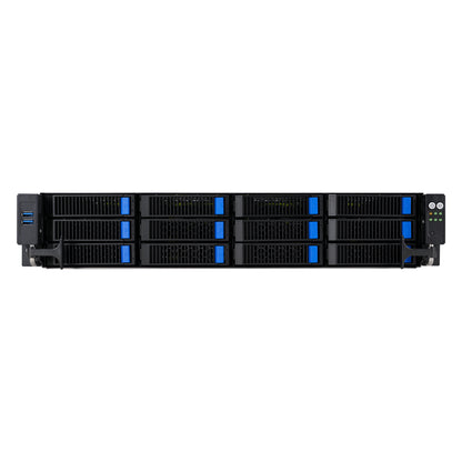ASUS RS720A-E12-RS12 Socket SP5 Rack (2U) Black, Steel