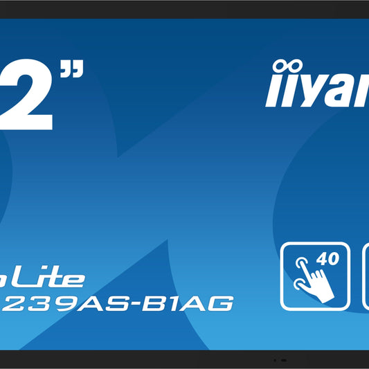 iiyama TF3239AS-B1AG Signage Display Digital signage flat panel 80 cm (31.5") LED 500 cd/m² 2.4K Ultra HD Black Touchscreen Built-in processor Android 24/7