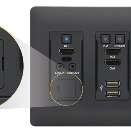 Aurora IPE-LCVR-B Blank cover for LAN port (Black)