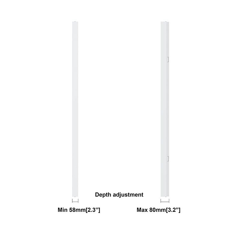 Multibrackets M Pro Series Enclosure 75" Wall Slim Medium White