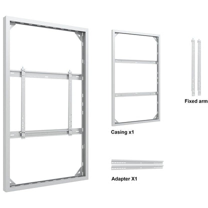 Multibrackets M Pro Series Enclosure 75" Wall Slim Medium White