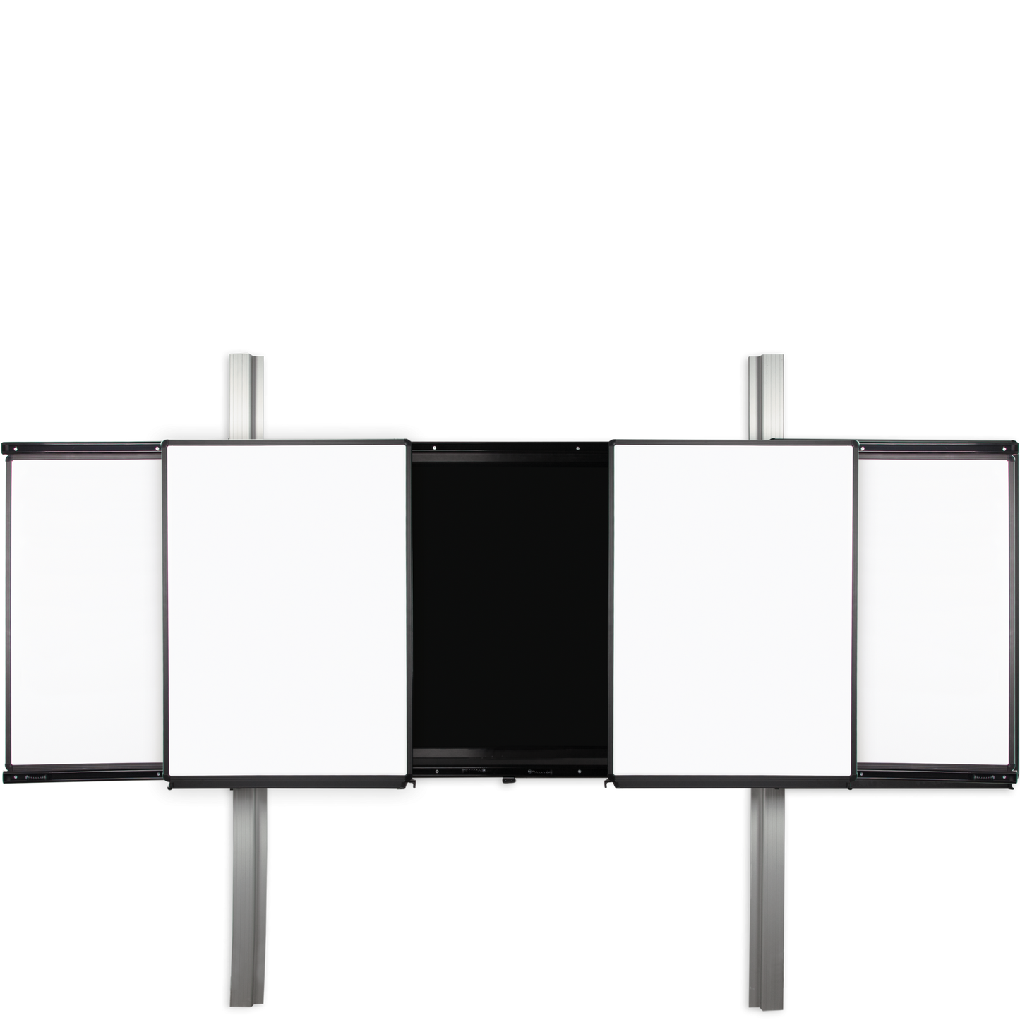 Conen PYETVBWW2RN6 Rail 2.0 - Electrically Height-adjustable Interactive Board, Monitor Wall Mount With Two Fixed, Two Movable Wings, 2600 Pylon Length