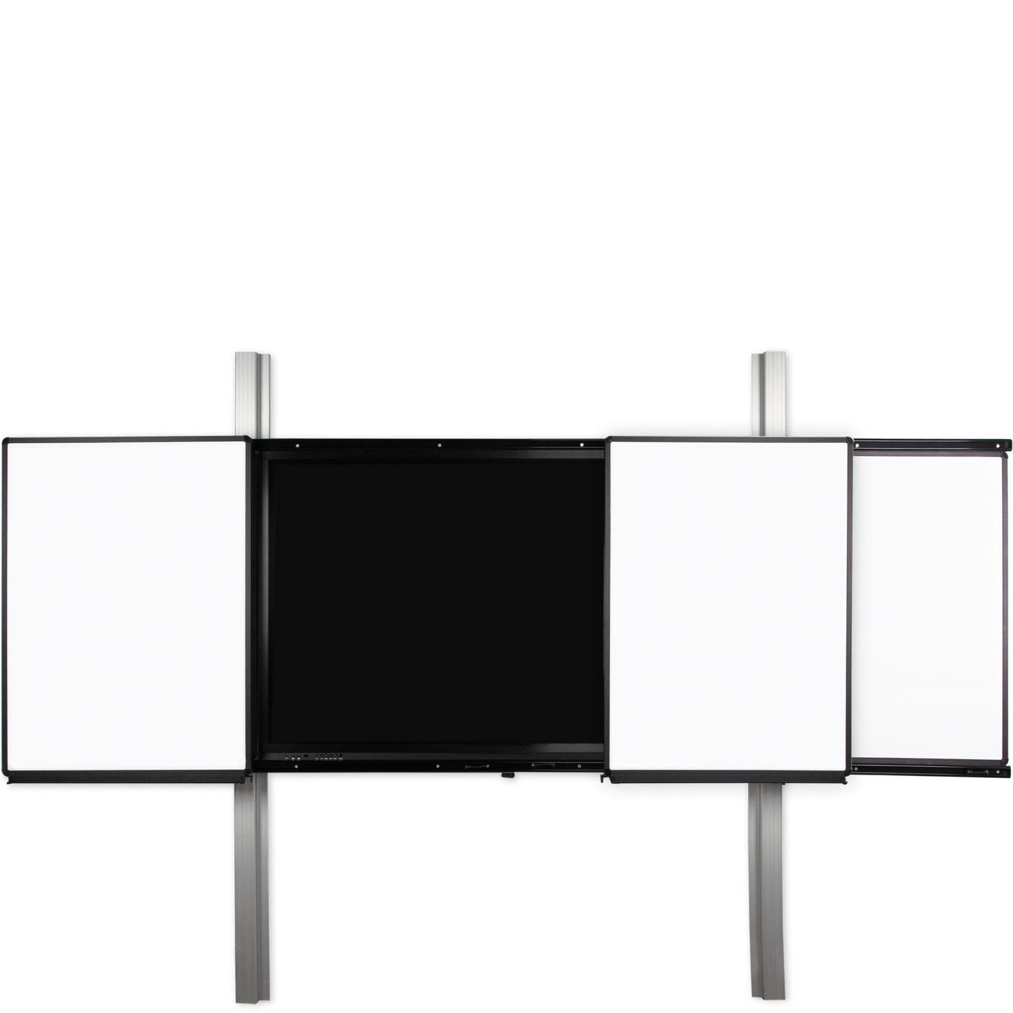 Conen PYETVBWW2RN6 Rail 2.0 - Electrically Height-adjustable Interactive Board, Monitor Wall Mount With Two Fixed, Two Movable Wings, 2600 Pylon Length