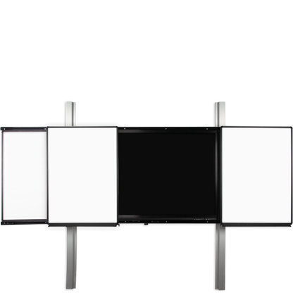 Conen PYETVBWW2RN9 Rail 2.0 - Electrically Height-adjustable Interactive Board, Monitor Wall Mount With Two Fixed, Two Movable Wings, 2900 Pylon Length