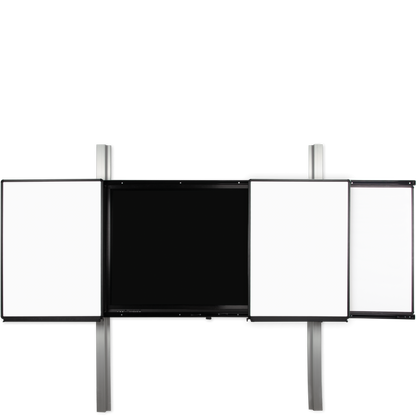Conen PYETVBWW2RN9 Rail 2.0 - Electrically Height-adjustable Interactive Board, Monitor Wall Mount With Two Fixed, Two Movable Wings, 2900 Pylon Length
