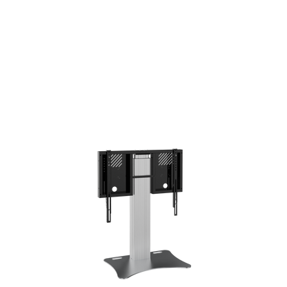 Conen RLI10070PK Height Adjustable Display And Monitor Stand, Lite Series With 70 Cm Of Vertical Travel Column Silver, Anti-collision, Floor Plate