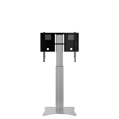Conen RLI10070PK Height Adjustable Display And Monitor Stand, Lite Series With 70 Cm Of Vertical Travel Column Silver, Anti-collision, Floor Plate