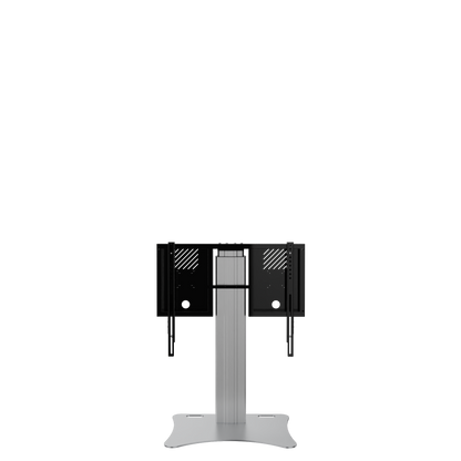 Conen RLI10070PK Height Adjustable Display And Monitor Stand, Lite Series With 70 Cm Of Vertical Travel Column Silver, Anti-collision, Floor Plate