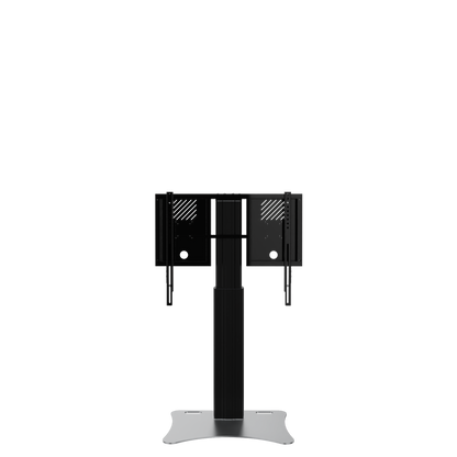 Conen RLI8050PBK Height Adjustable Display And Monitor Stand, Lite Series With 50 Cm Of Vertical Travel Column Black, Anti-collision, Low Model, Floor Plate Black