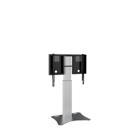 Conen RLI8050PK Height Adjustable Display And Monitor Stand, Lite Series With 50 Cm Of Vertical Travel Column Silver, Anti-collision, Low Model, Floor Plate