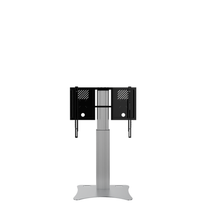Conen RLI8050PK Height Adjustable Display And Monitor Stand, Lite Series With 50 Cm Of Vertical Travel Column Silver, Anti-collision, Low Model, Floor Plate