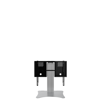 Conen RLI8050PK Height Adjustable Display And Monitor Stand, Lite Series With 50 Cm Of Vertical Travel Column Silver, Anti-collision, Low Model, Floor Plate