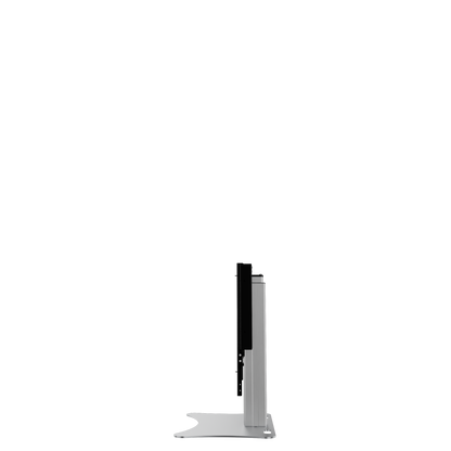 Conen RLI8050PK Height Adjustable Display And Monitor Stand, Lite Series With 50 Cm Of Vertical Travel Column Silver, Anti-collision, Low Model, Floor Plate