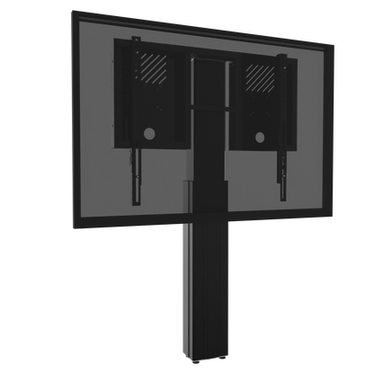 Conen RLI8050WBK Height Adjustable Monitor And Tv Wall Mount, Lite Series With 50 Cm Of Vertical Travel Column Black, Anti-collision, Low Model