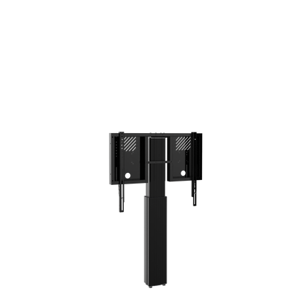 Conen RLI8050WBK Height Adjustable Monitor And Tv Wall Mount, Lite Series With 50 Cm Of Vertical Travel Column Black, Anti-collision, Low Model