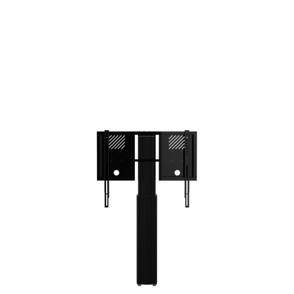 Conen RLI8050WBK Height Adjustable Monitor And Tv Wall Mount, Lite Series With 50 Cm Of Vertical Travel Column Black, Anti-collision, Low Model