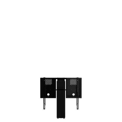 Conen RLI8050WBK Height Adjustable Monitor And Tv Wall Mount, Lite Series With 50 Cm Of Vertical Travel Column Black, Anti-collision, Low Model